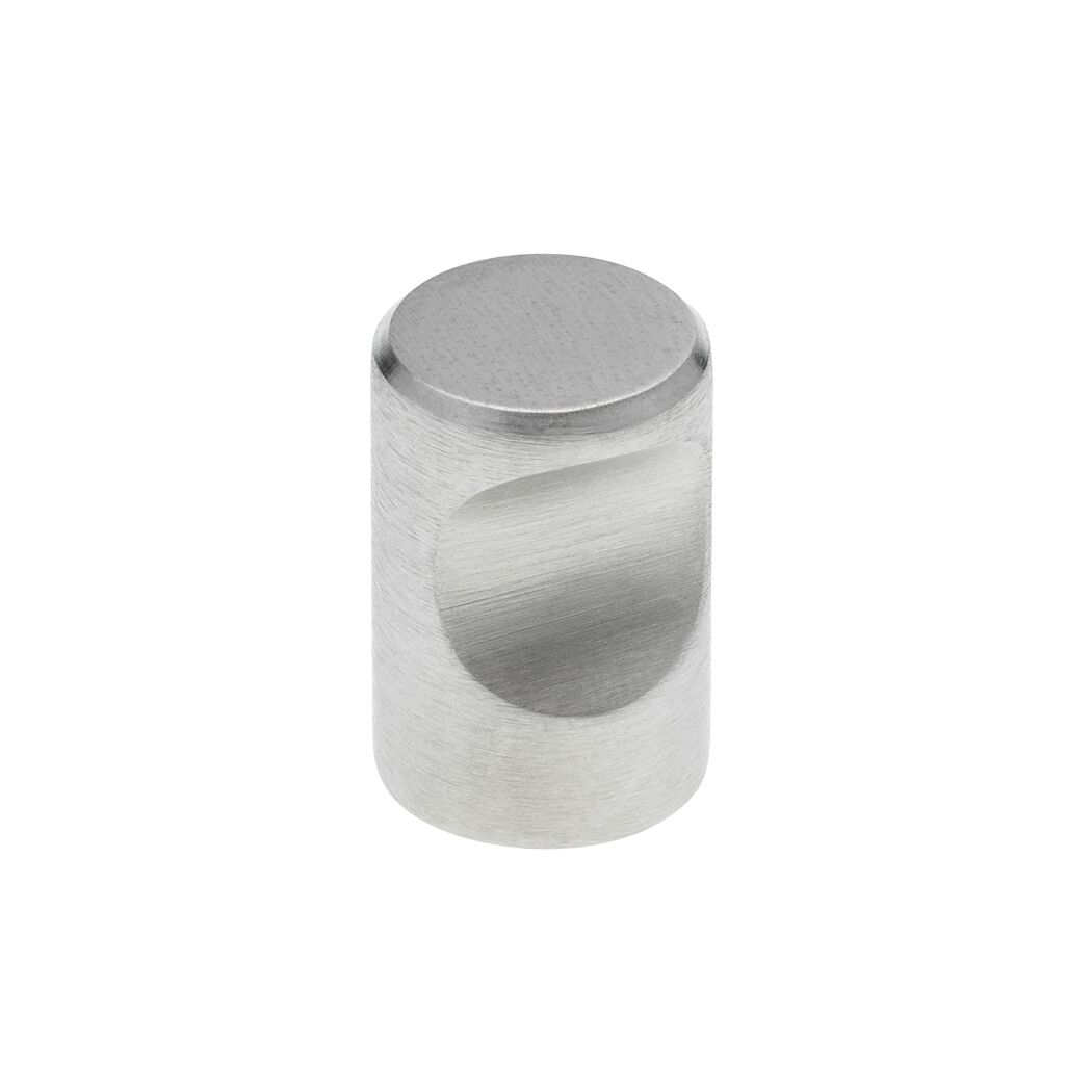 Möbelknopf aus Metall, rund, silber