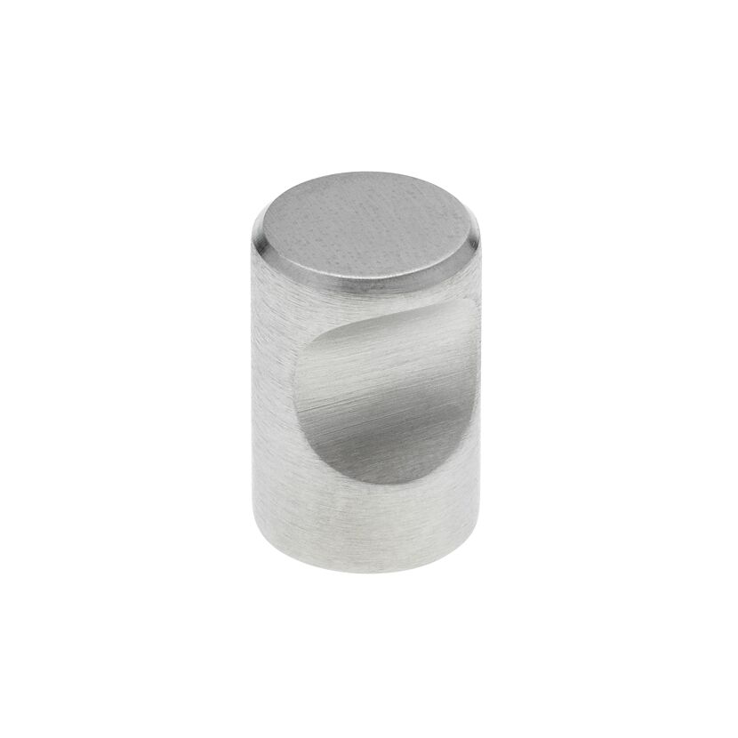 Möbelknopf aus Metall, rund, silber