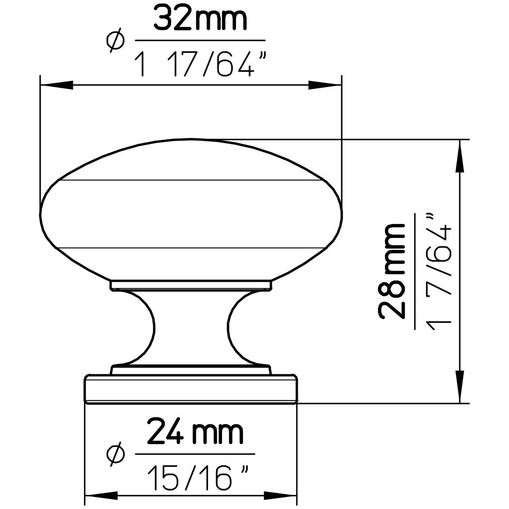 Knopf 1533-33ZN29 altsilberfarbig mit Maßen