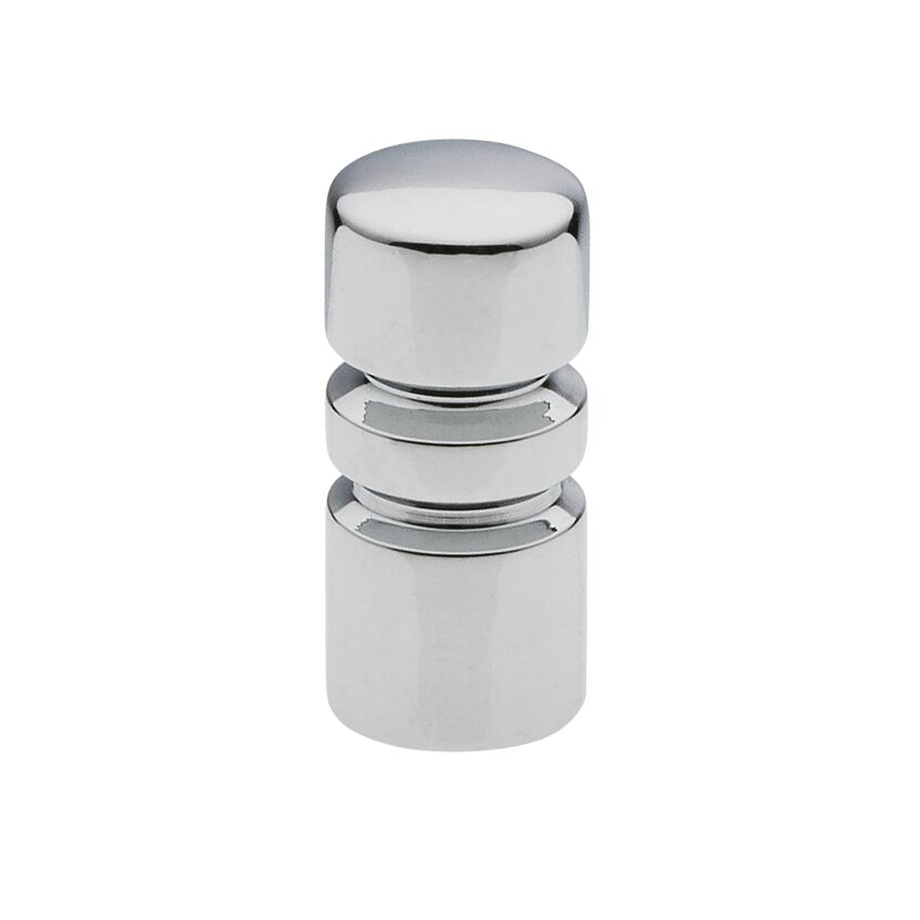 Chrom glänzender Knopf