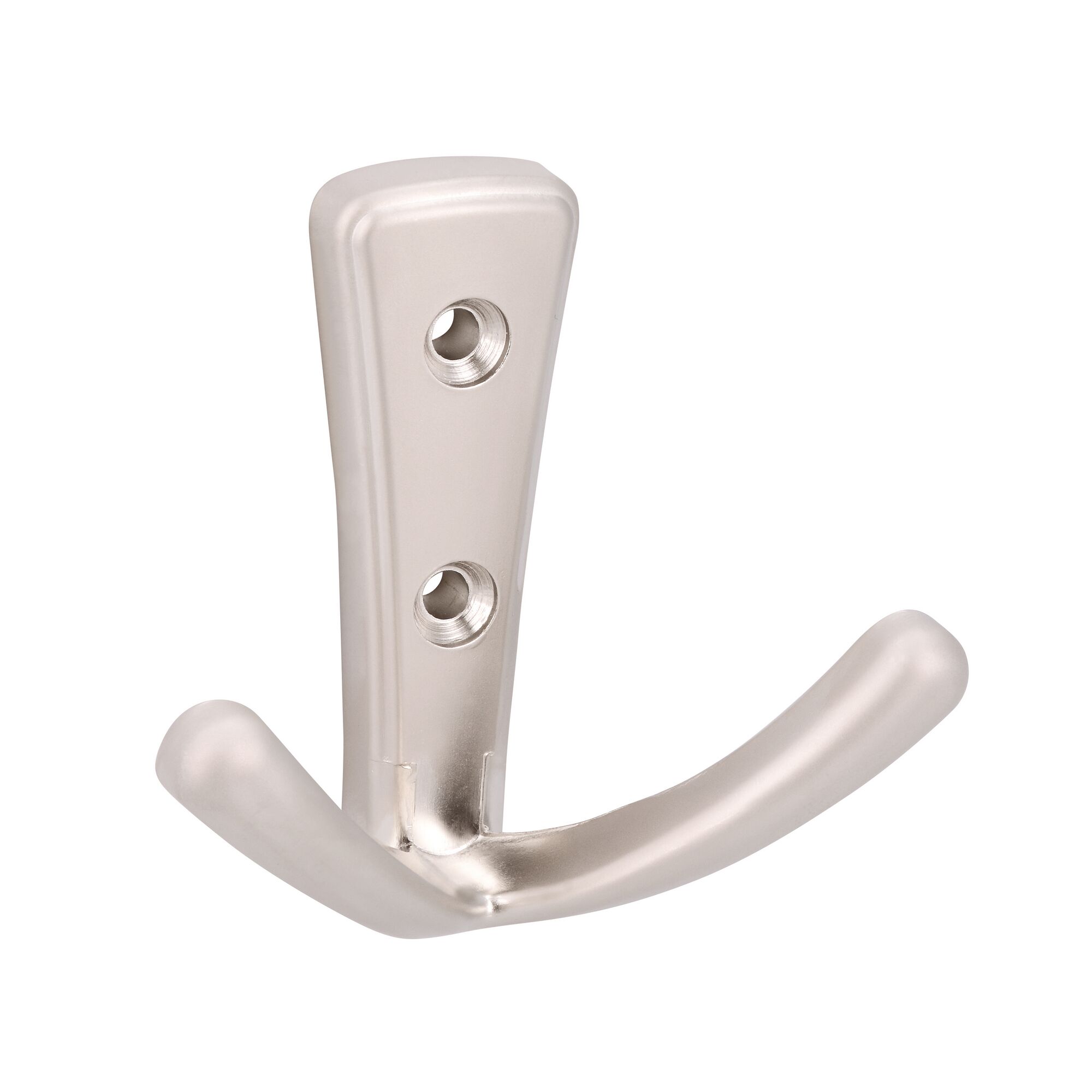 Doppelhaken, matt vernickelt