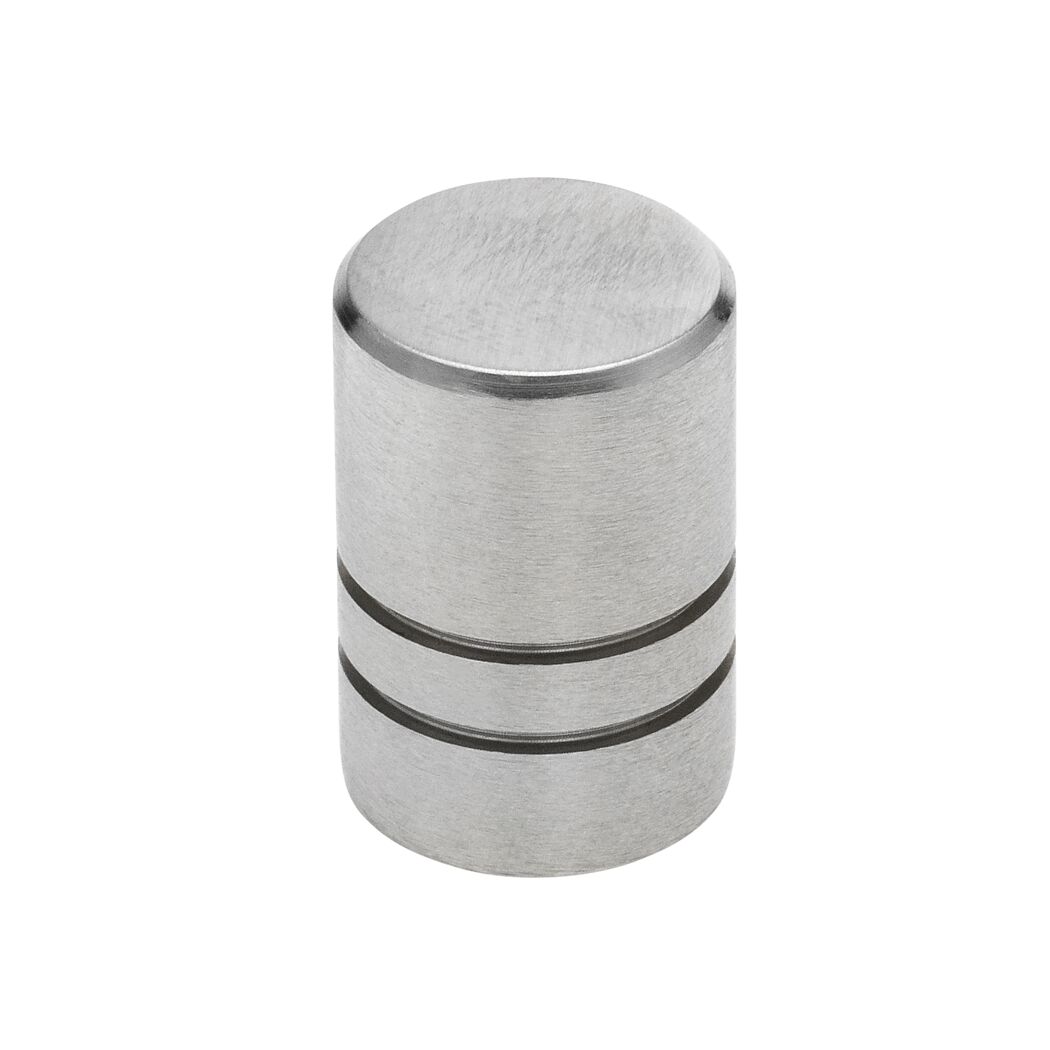 Metallfarbener Knopf
