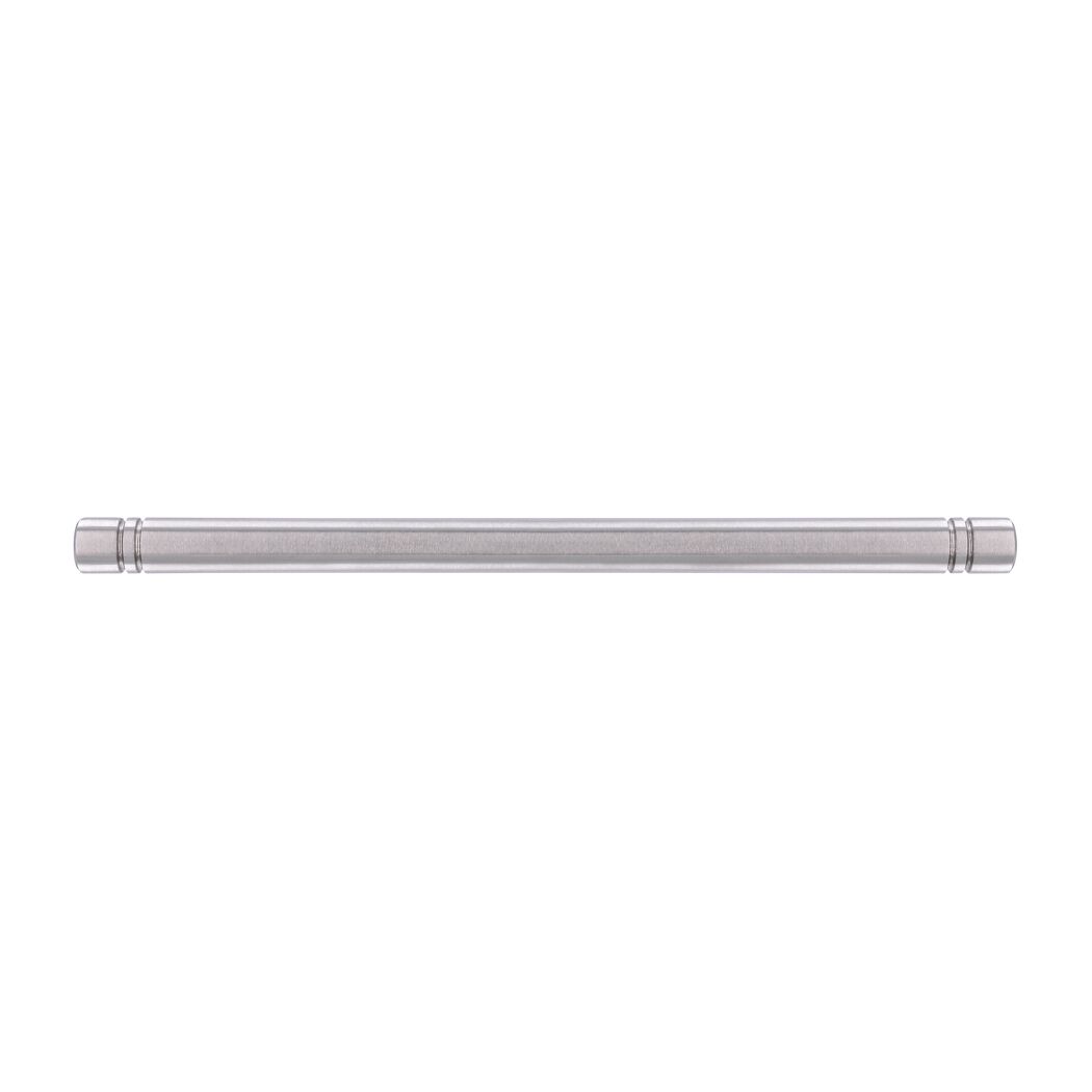 Langer, dünner, silberner Metallstab.