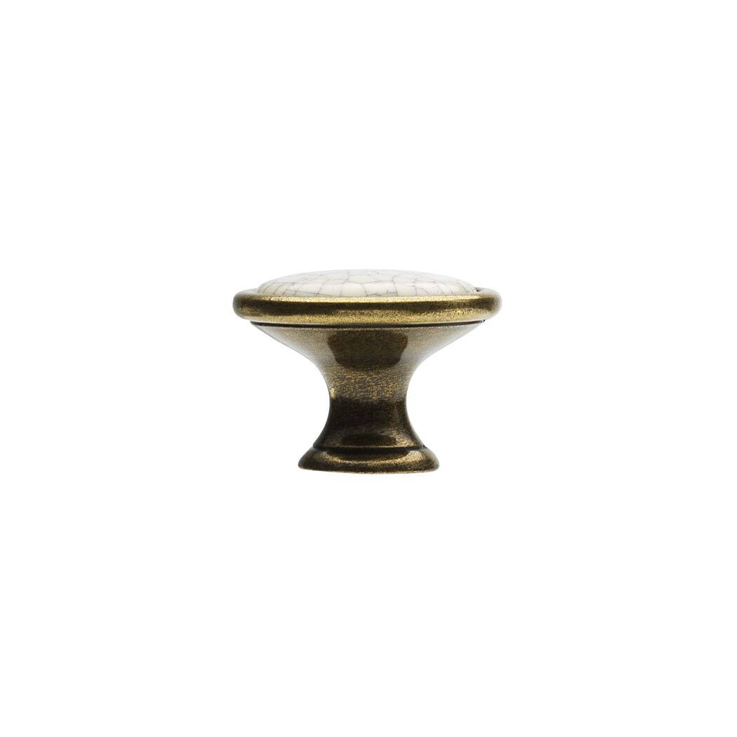 Hellbeiger Möbelknopf aus Metall