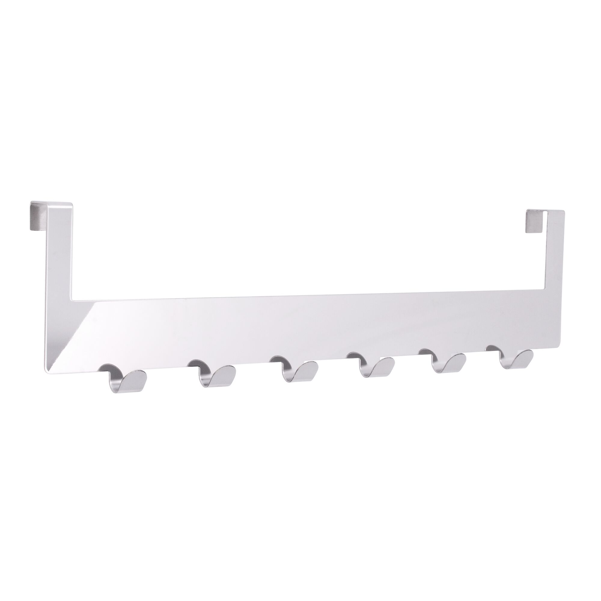 Silberner Türgarderobenhaken mit sechs Haken