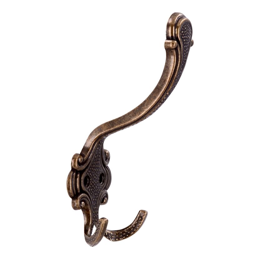 Altmessingfarbener Wandhaken