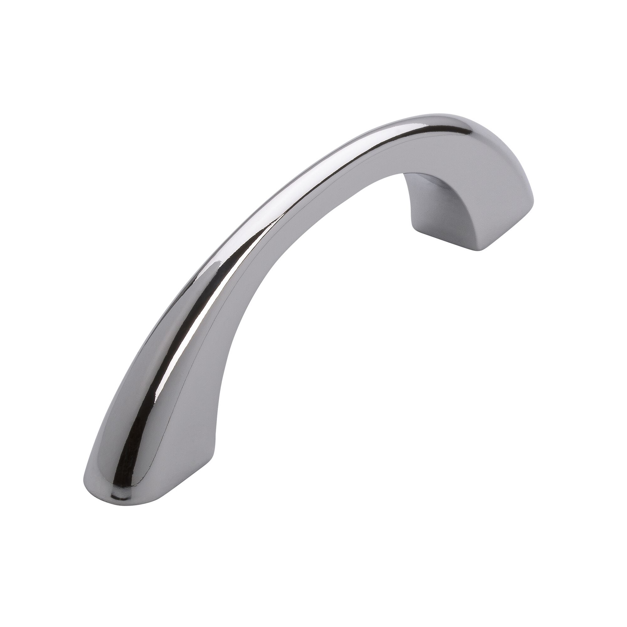 Chromglänzender Möbelgriff