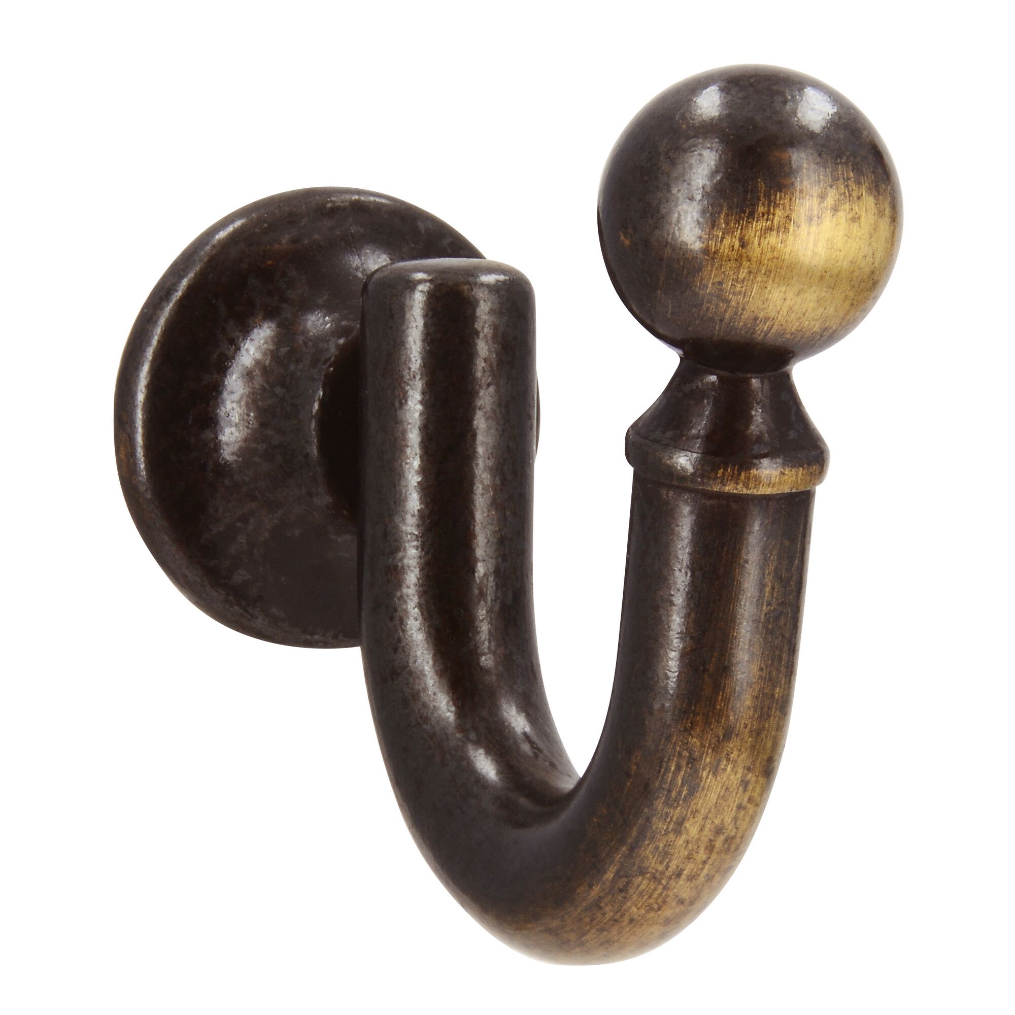 Altmessingfarbener Haken