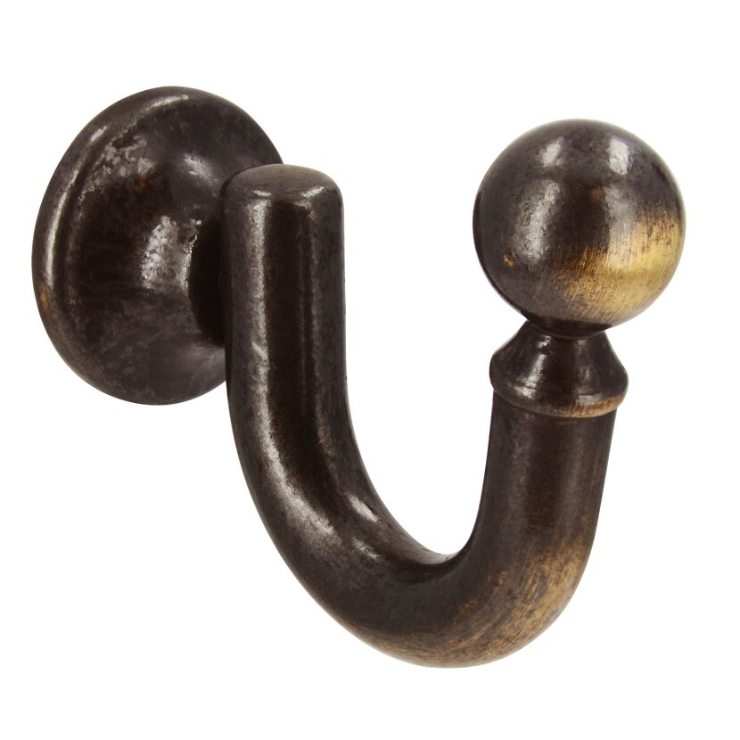 Altmessingfarbener Haken