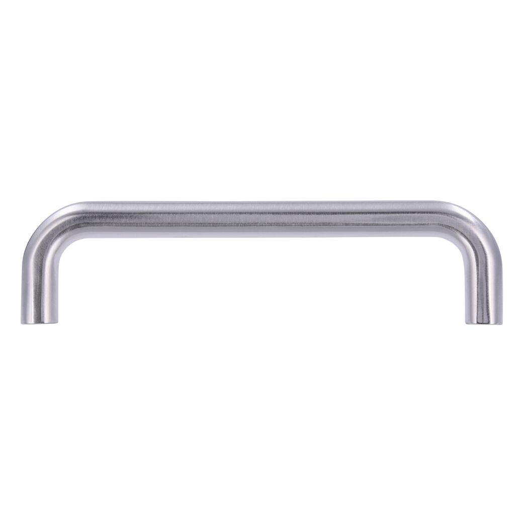 Metallgriff, verchromt, fein geschliffen.