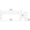 Griff verchromt, 104 mm Lochabstand