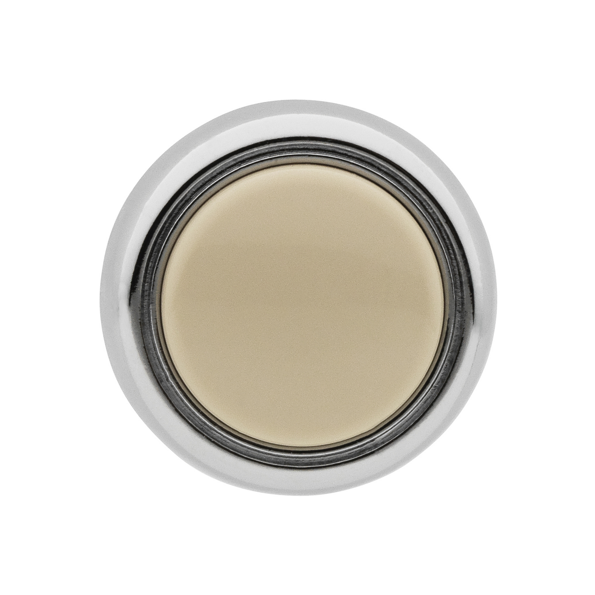 Möbelknopf beige/chromfarben Ø 30 mm + product picture