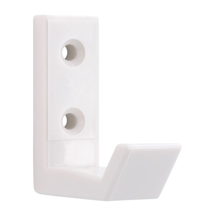 Weißer Wandhaken