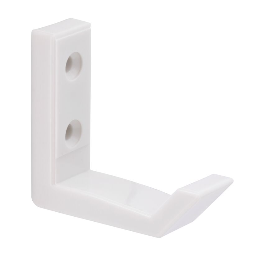 Weißer Wandhaken