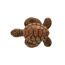 Brauner Knopf in Form einer Schildkröte