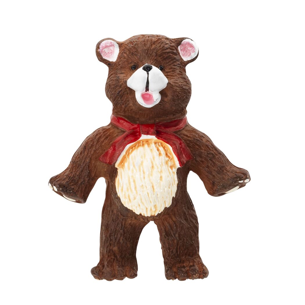 Brauner Teddybär mit roter Schleife