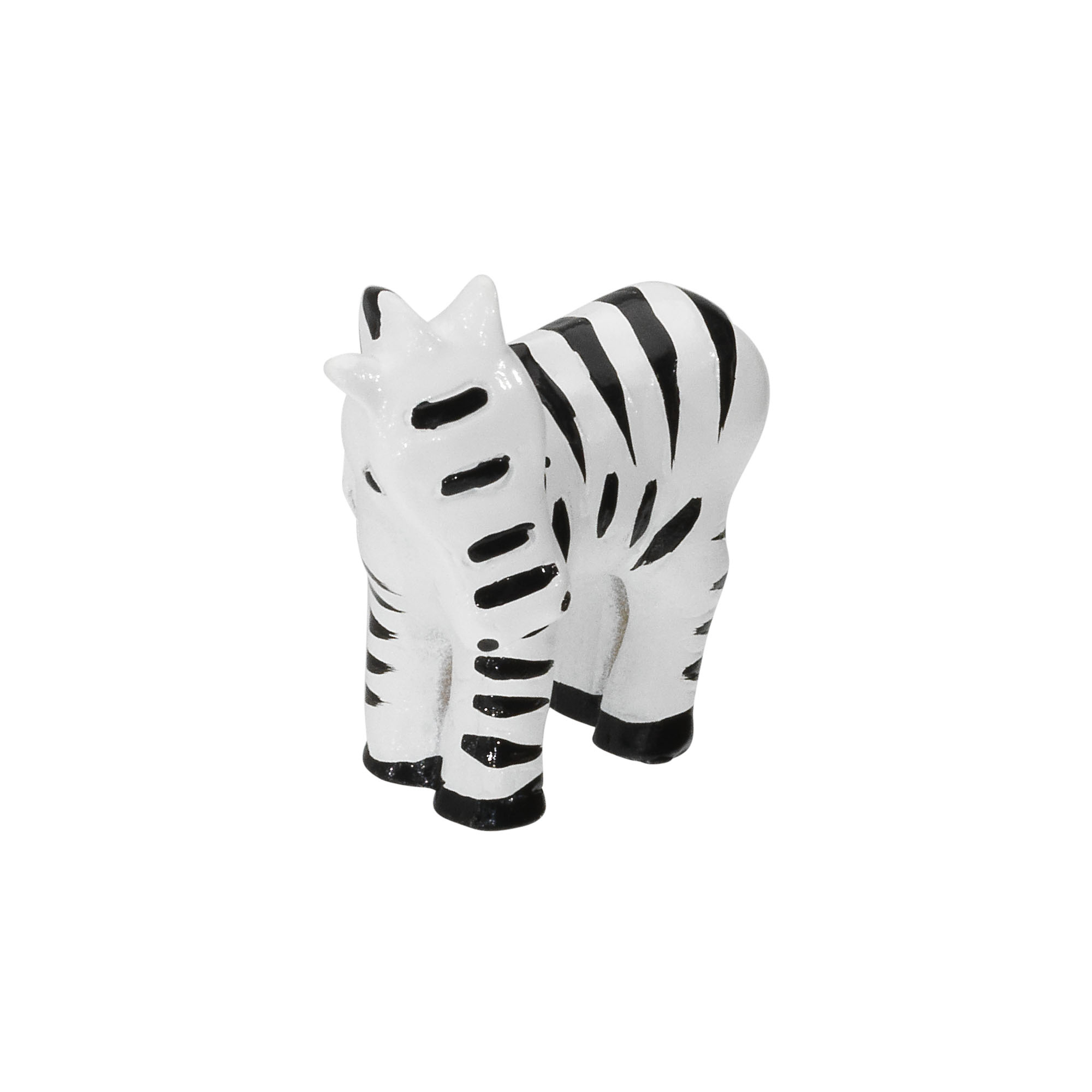 Möbelknopf Zebra schwarz-weiß + product picture