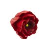 Roter Knopf in Form einer Mohnblume