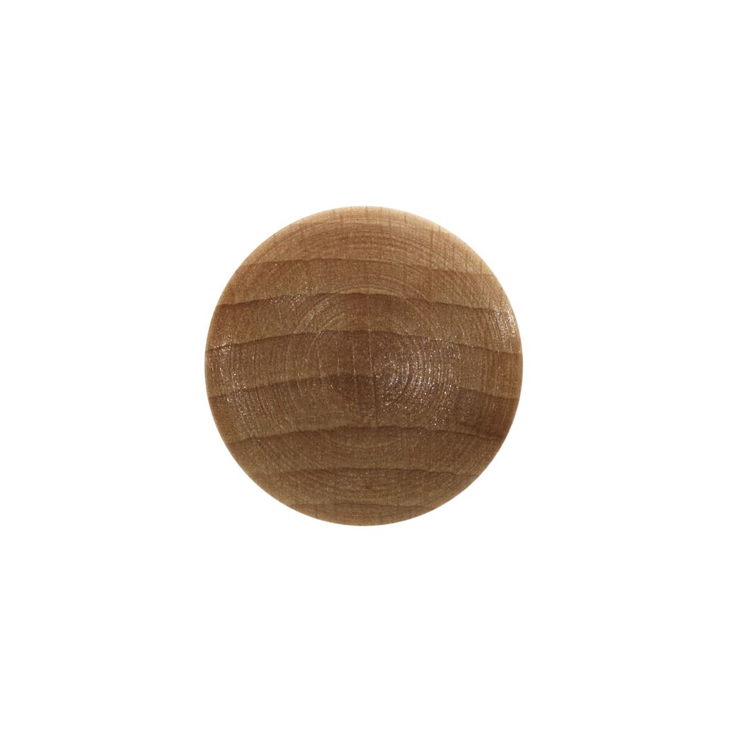Runder Holzknopf