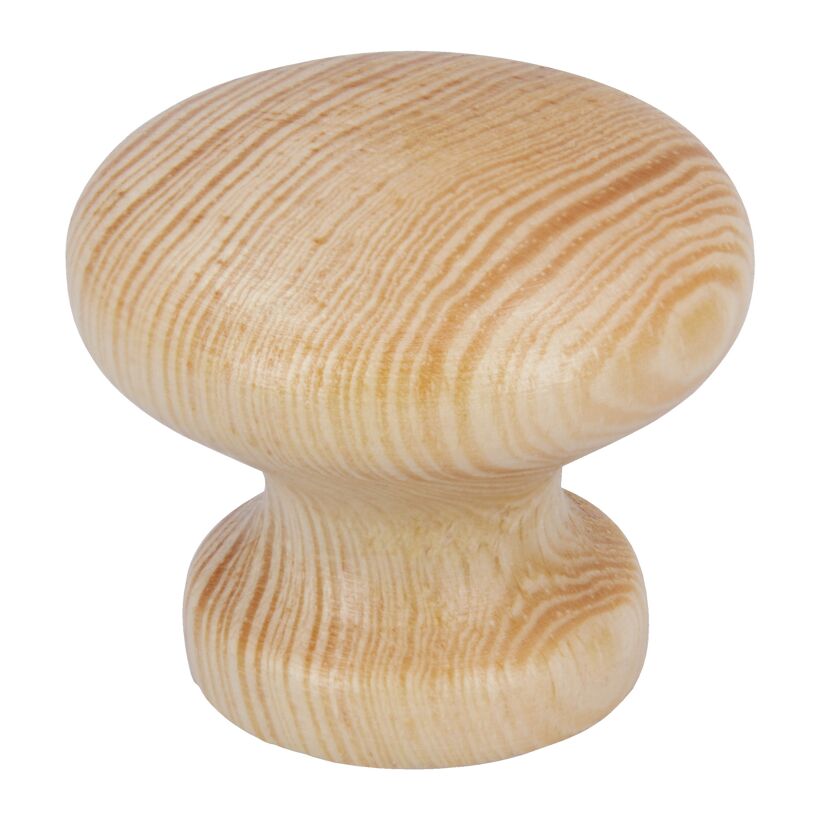 Holzknopf Kiefer natur lackiert