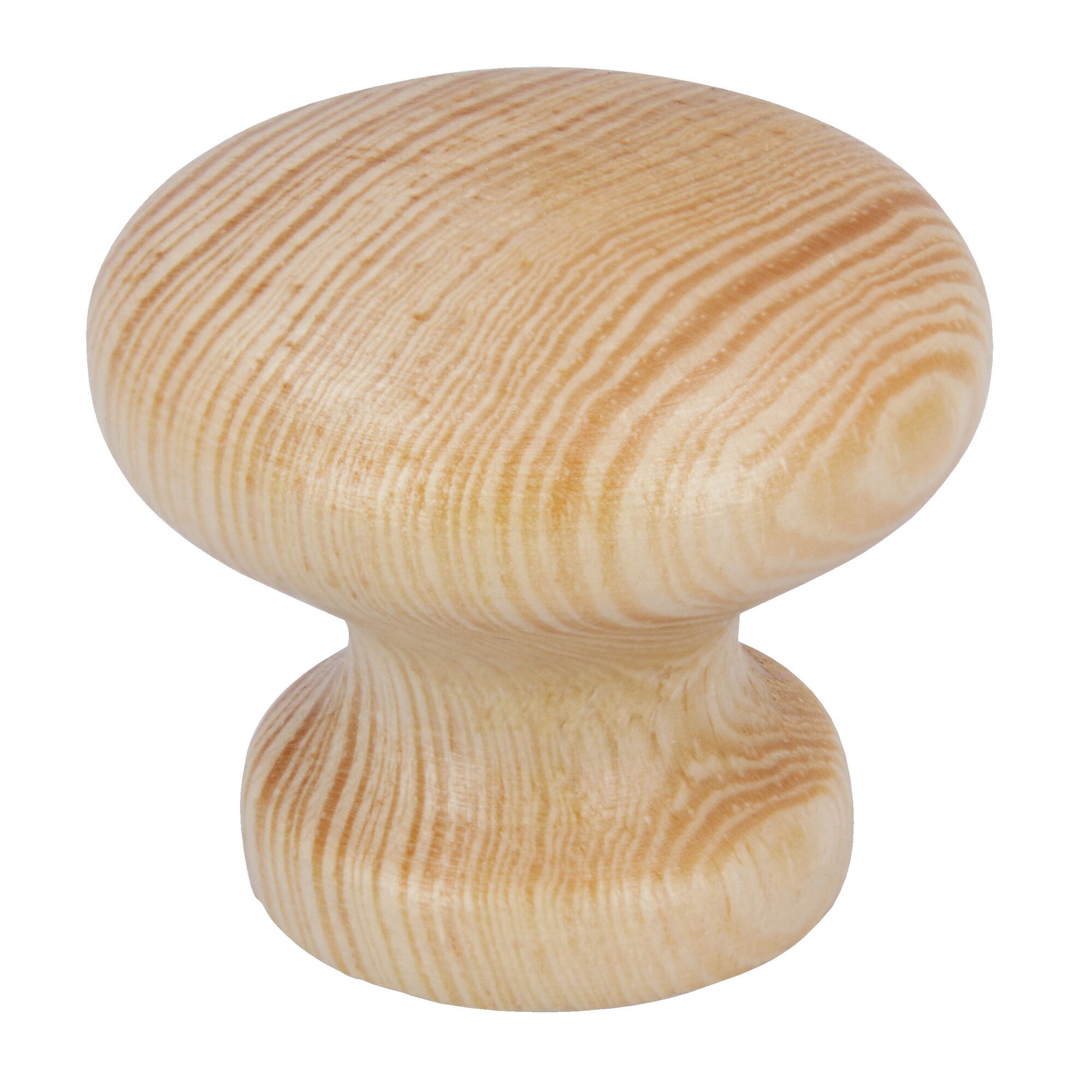 Holzknopf Kiefer natur lackiert