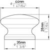 Zeichnung Knopf S87-44HZ6 Kiefer natur lack