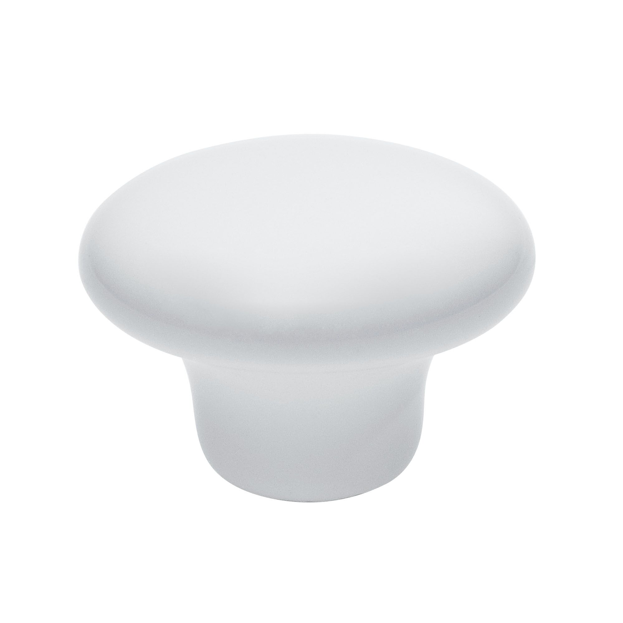 Weißer Möbelknopf in Pilzform