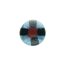 Keramikknopf SP54-27PF10 Streifen Multicolour