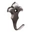 Schwarzer Wandhaken aus Metall
