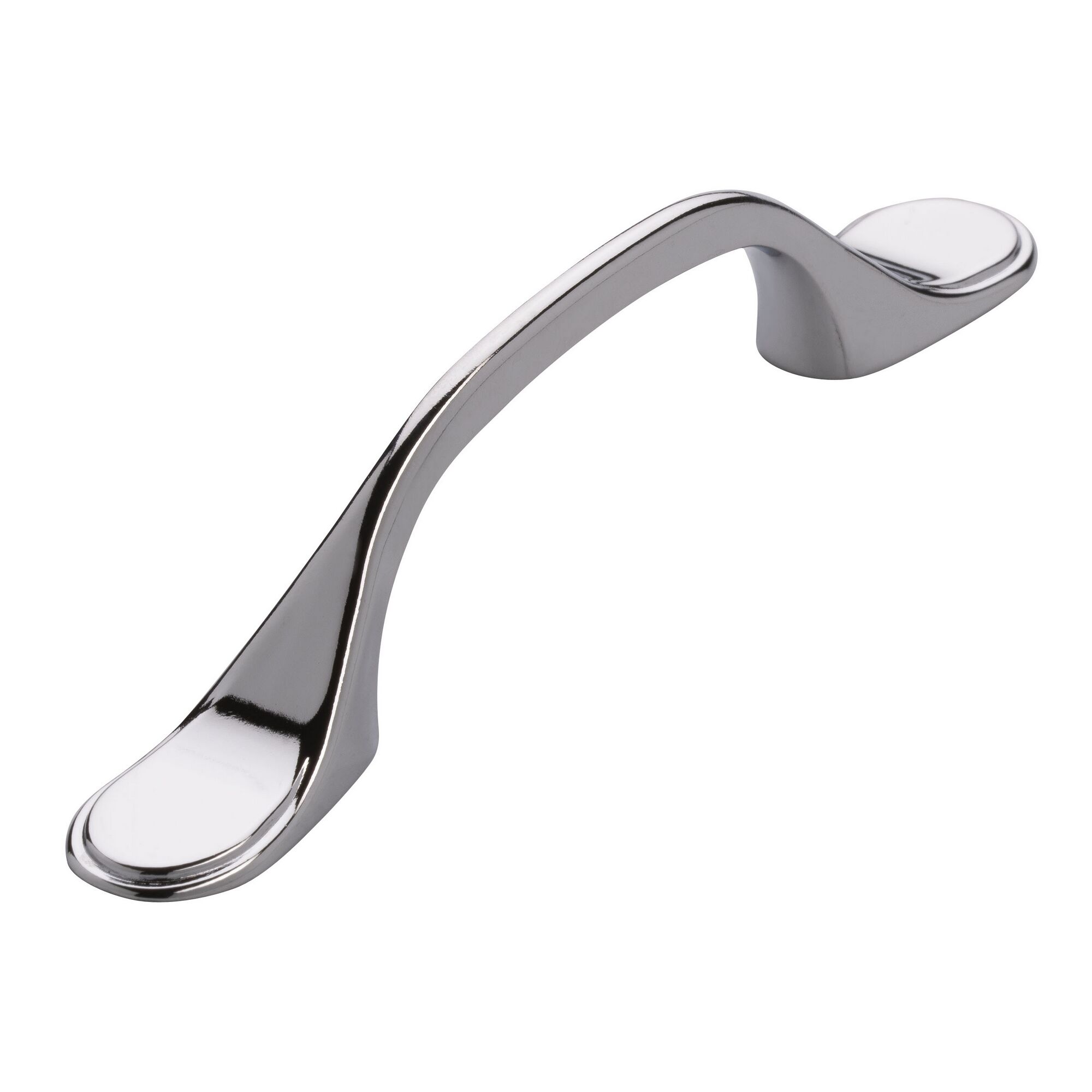 Chromfarbener Möbelgriff