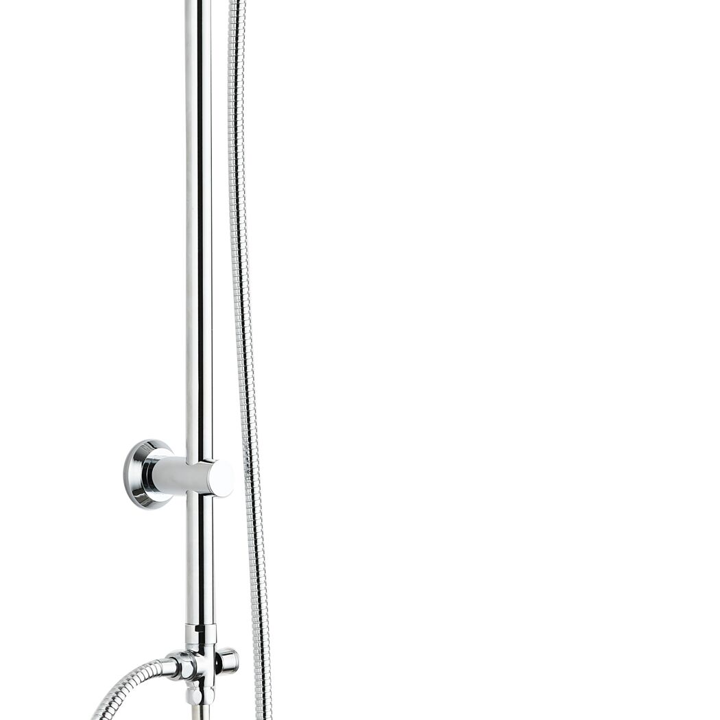 Duschsäule 'Easy Energy' verchromt eckig 97 cm