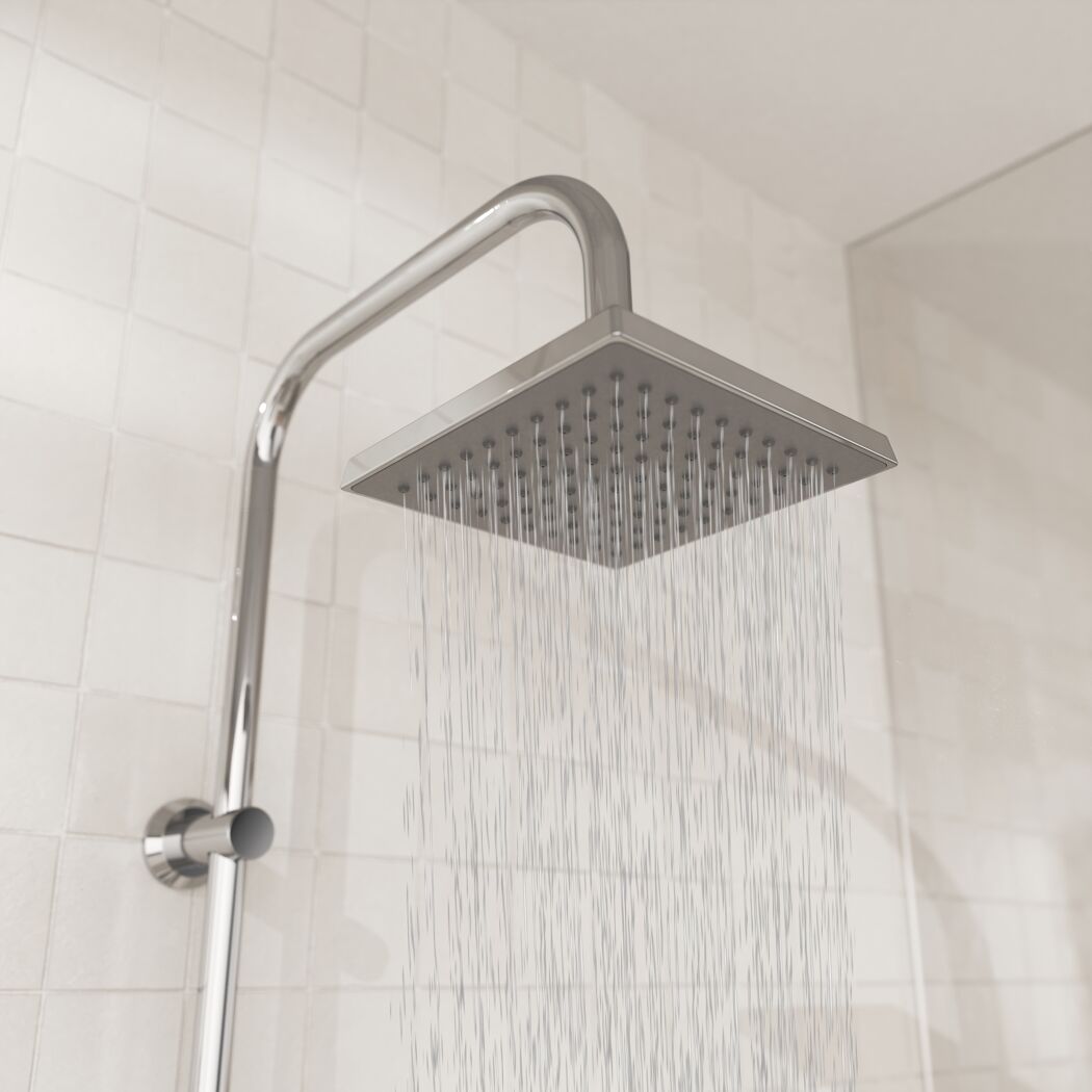 Duschsäule 'Easy Energy' verchromt eckig 97 cm