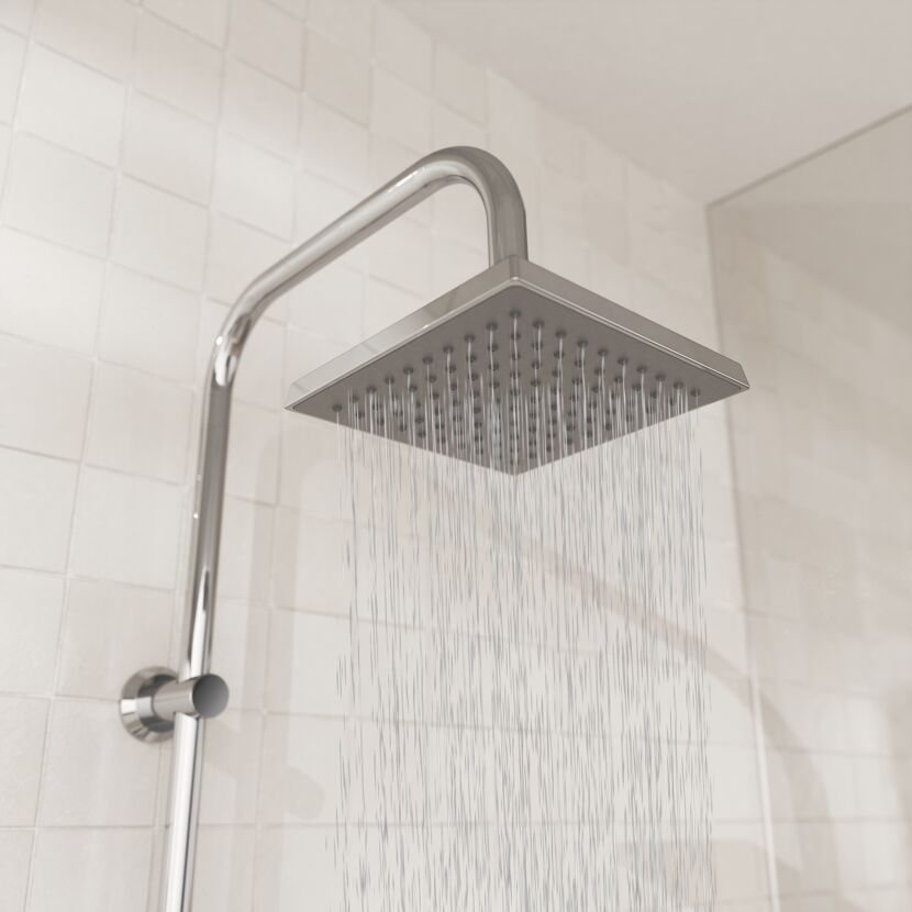 Duschsäule 'Easy Energy' verchromt eckig 97 cm