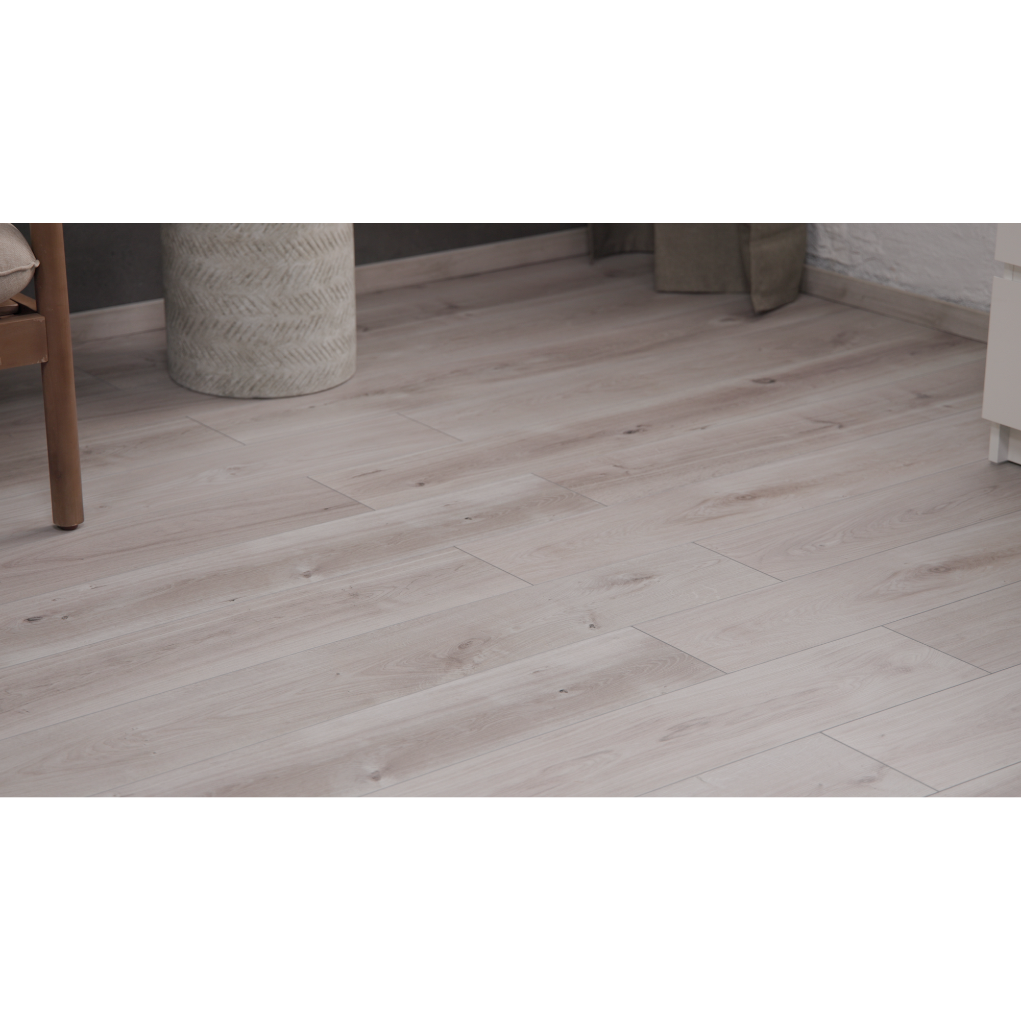 Vinylboden 'Greenvinyl' Eiche grau 4 mm