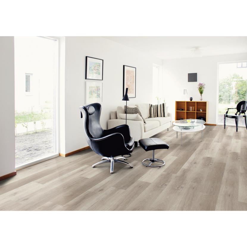 Vinylboden 'Comfort' White Washed Oak hellbraun 10,5 mm