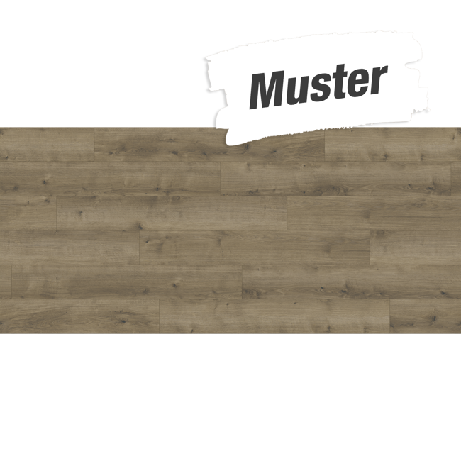 Bild von Handmuster zum Designboden 'Modular ONE' Eiche Pure perlgrau 8 mm