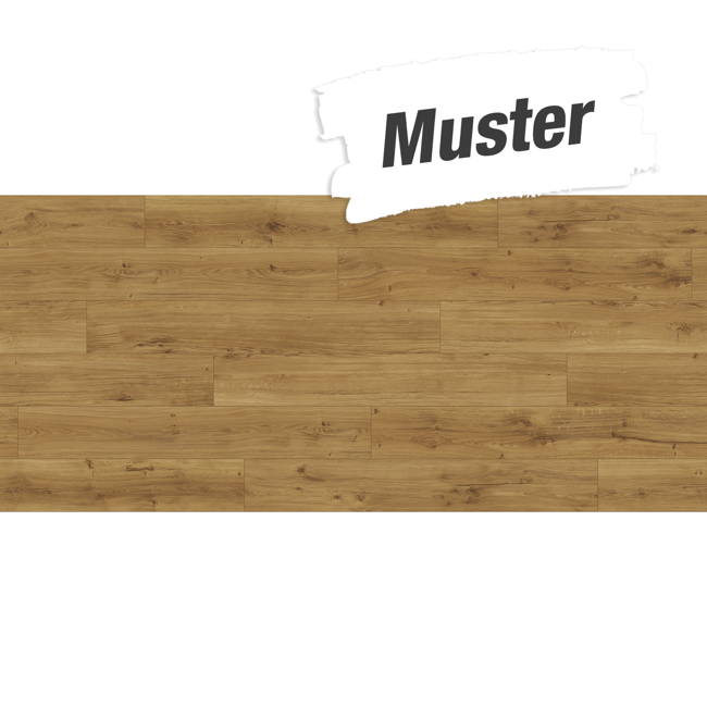 Bild von Handmuster zum Designboden 'Modular ONE' Eiche Spirit natur braun 8 mm