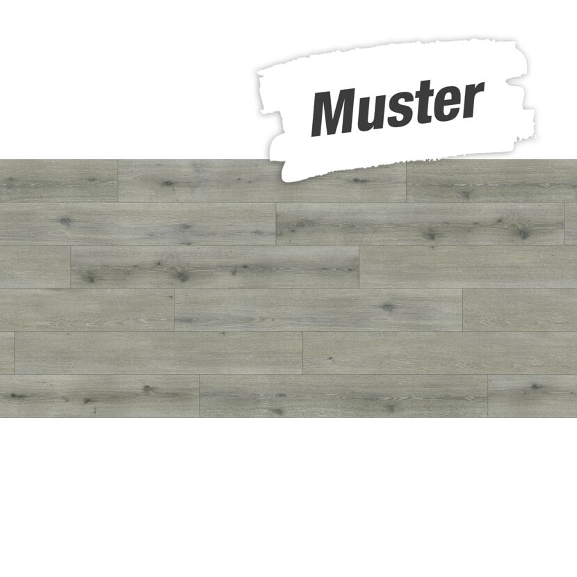Handmuster zum Designboden 'Modular ONE' Eiche Urban grau gekälkt grau 8 mm