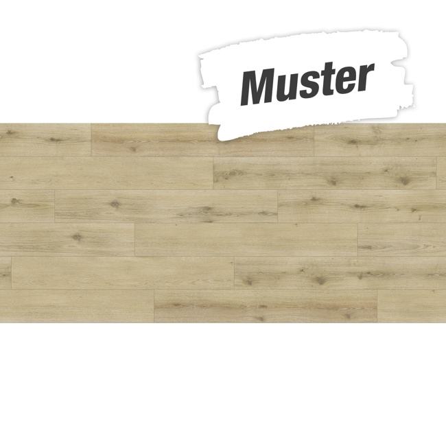 Bild von Handmuster zum Designboden 'Modular ONE' Eiche Urban hell gekälkt braun 8 mm