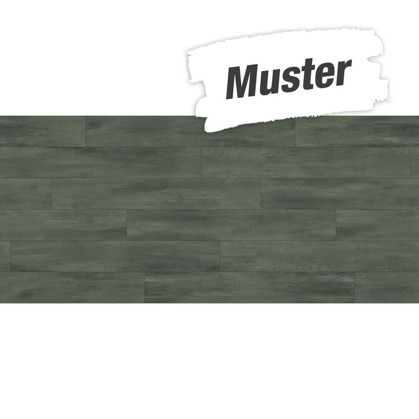 Handmuster zum Vinylboden 'Modular ONE' Fusion Black 8 mm
