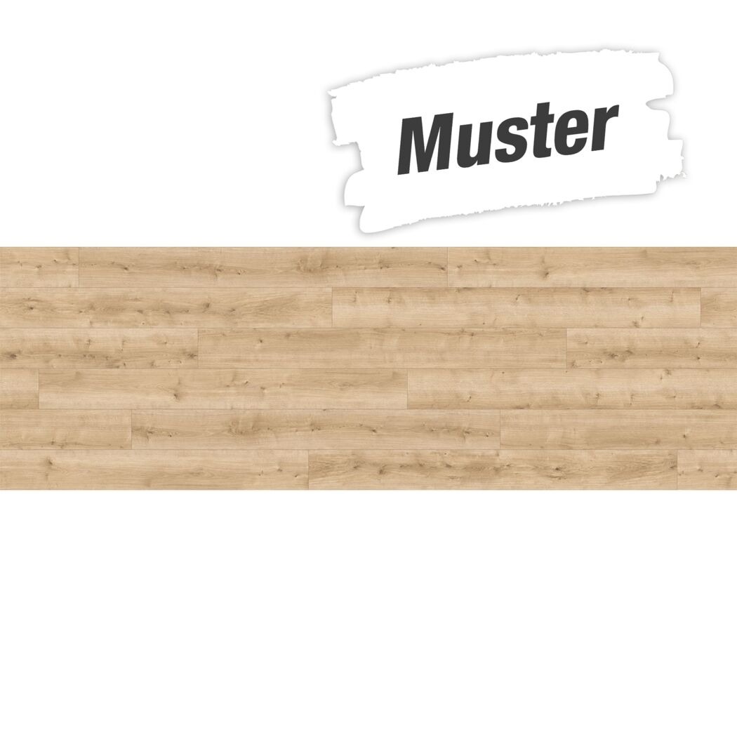 Handmuster zum Designboden 'Modular ONE' Eiche Pure hell braun 8 mm