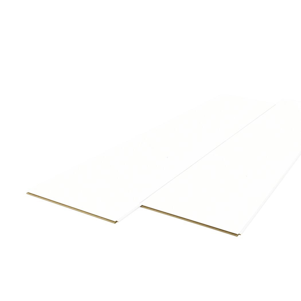 Kurzpaneele weiß supermatt 130 x 30 x 1 cm