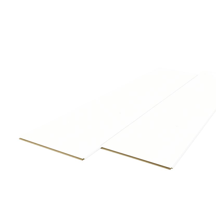 Kurzpaneele weiß supermatt 130 x 30 x 1 cm