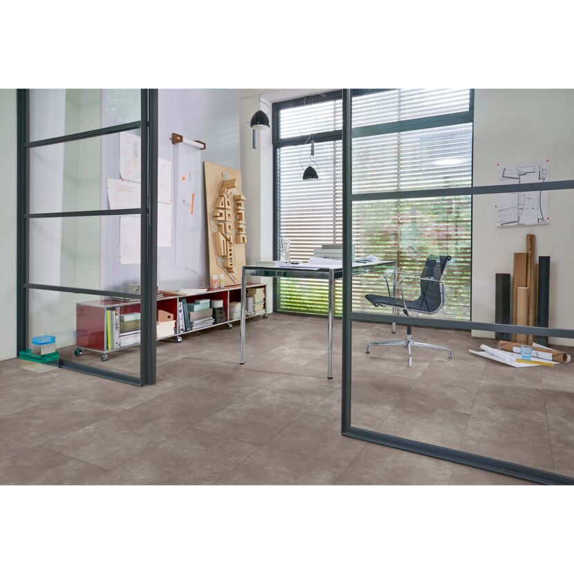 Designboden 'Modular ONE' Beton dunkelgrau 8 mm