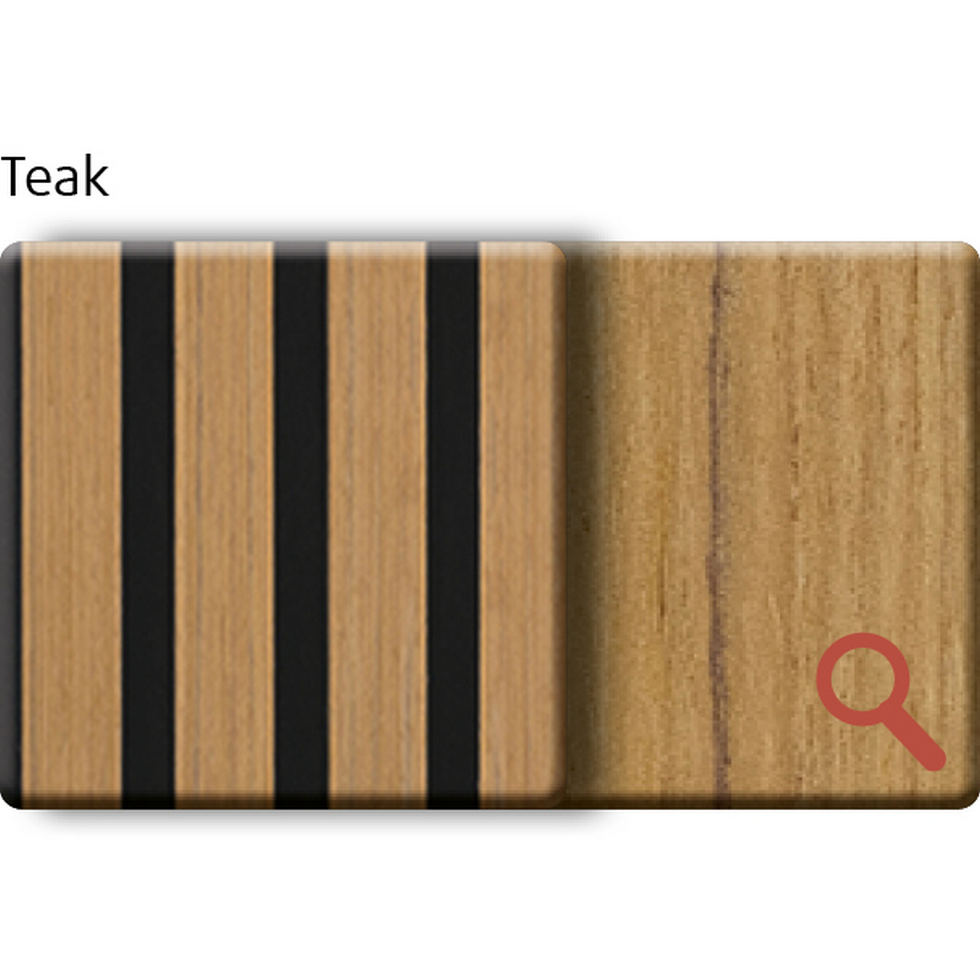 Akustik-Paneel Teak 2400 x 600 x 21 mm