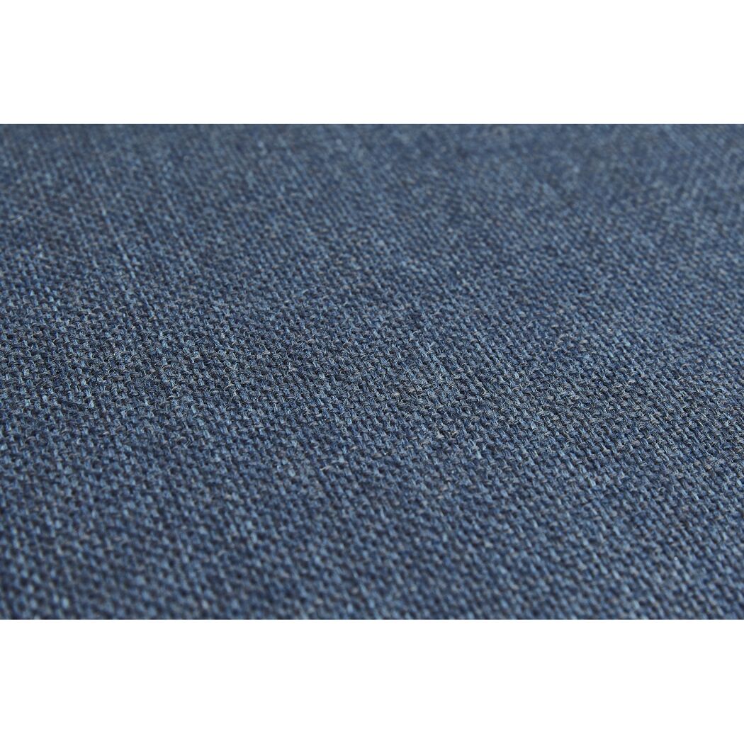 Blauer Stoffbezug des Wandkissens Inari, Nahaufnahme