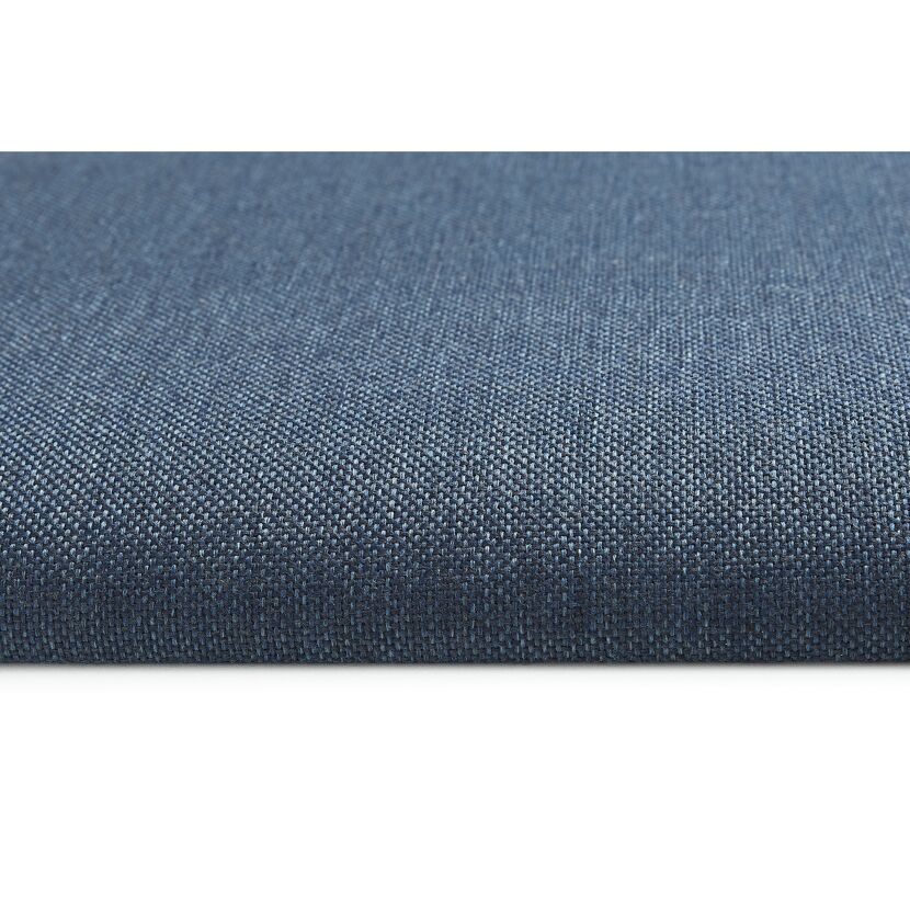 Blauer Stoffbezug des Wandkissens Inari