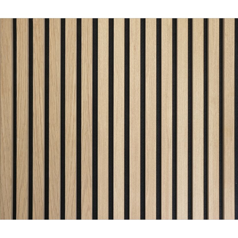 Akustik-Paneel Eiche natur furniert 2400 x 561 x 19 mm