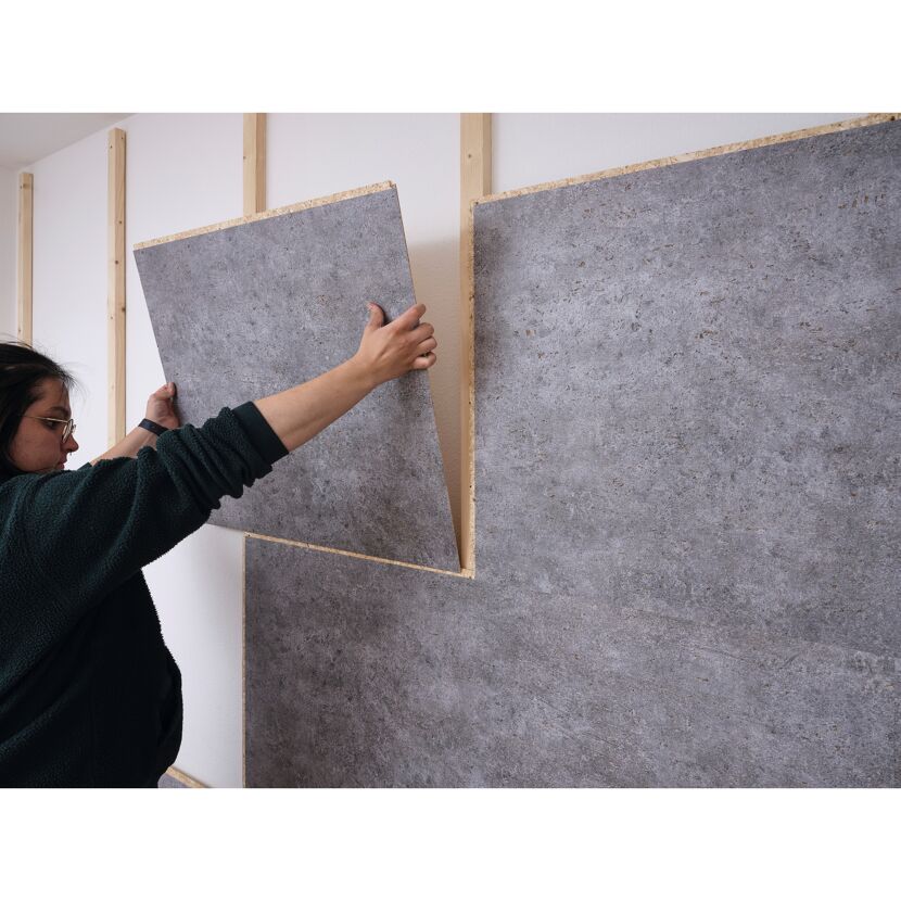 Dekorpaneel 'DecoWall DO003' Rovigo beton 1250 x 660 mm