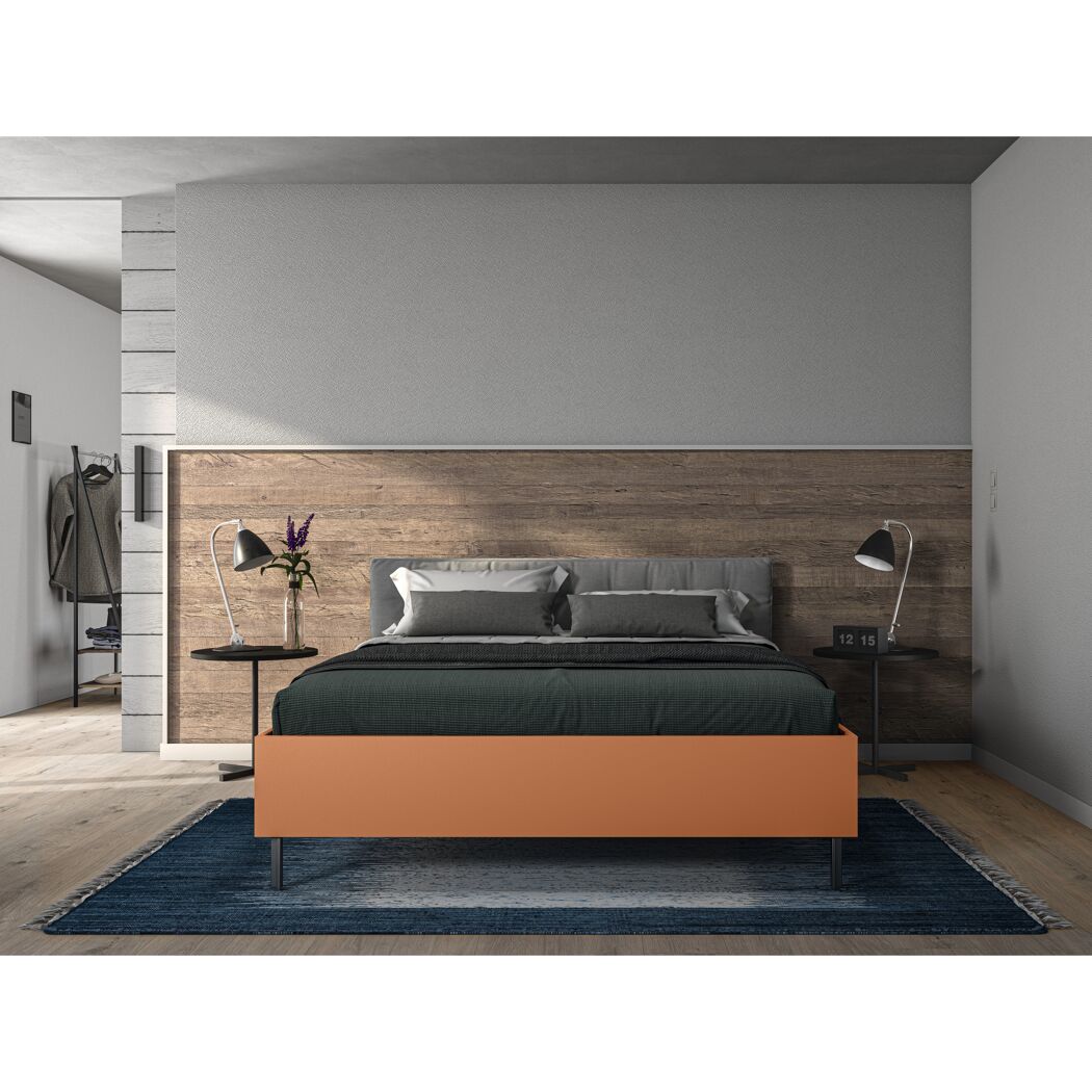 Modernes Schlafzimmer mit Doppelbett